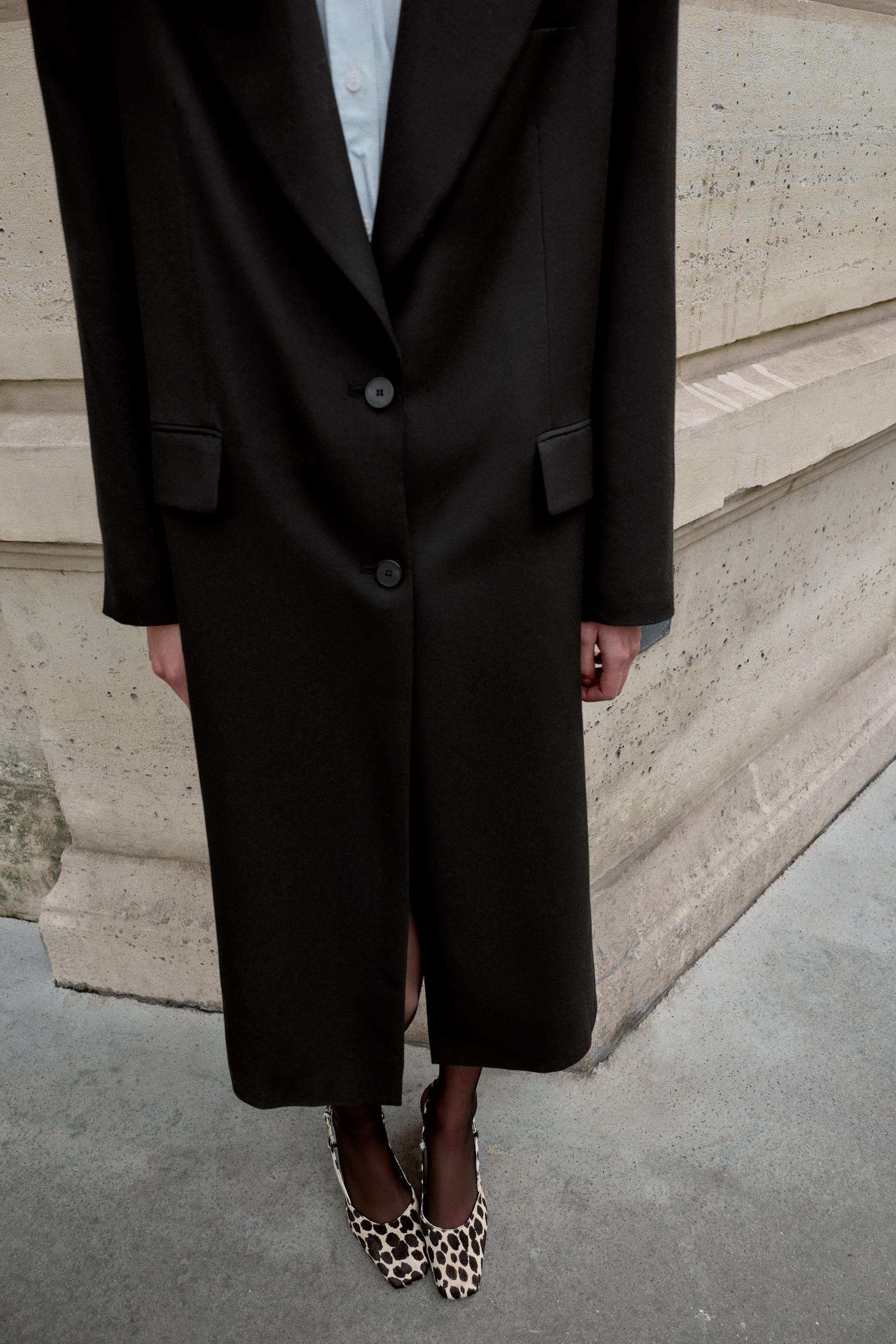 CHAUSSURES EN CUIR OUVERTES À L'ARRIÈRE AVEC IMPRIMÉ